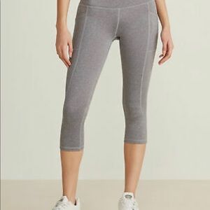 Reebok skinny capri high rise leggings, grey, size S